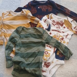 Carter's Baby Bodysuit Set - Stripes and Patterns
